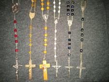 Rosary - lot of 6 - victorian vintage - around the world picture