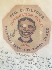 Vintage Coney Island steeplechase Ticket picture