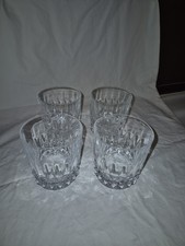 4 Vintage Heritage Clear Collection By Fostoria Double Old Fashioned Glasses picture