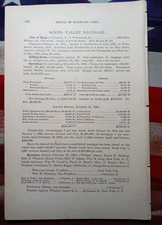1881 Train Report SCIOTO VALLEY RAILROAD Portsmouth Columbus Ohio William Adams picture