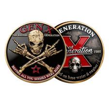 Generation-X Challenge Coin Badass Collectible Commemorative Collectible 1pc picture