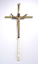 Vintage Catholic Church Crucifix Mid Century Modern Wall Crucifix 9.5
