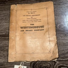 Westinghouse Air Brake Instruction Pamphlet No. 5046-15 picture