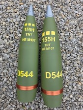 M107 155mm Howitzer Shell Full Size - 3D Printed Replica (3d Modeled Text) picture
