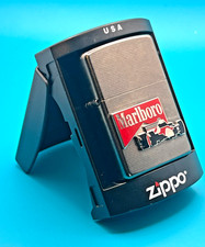 Brand New 2005 ZIPPO Lighter AWESOME Retro F 1 MOTOR SPORTS EMBLEM Linear Case picture