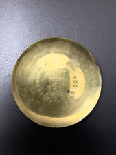 VTG East Germany Brass Dish Tray Berlin Hauptstadt Der DDR Coat of Arms Souvenir picture
