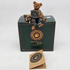 Boyds Bears Bearstone Wilson The Thinker Computer Laptop Shelf Sitter Figurine picture