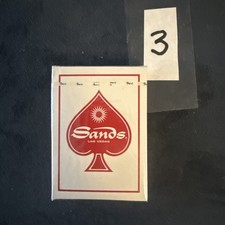 VINTAGE SANDS CASINO PLAYING CARDS RED picture