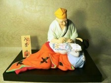 Collectible Japanese Hakata DOLL By Araki Tattoo Artist Geisha Doll RARE picture
