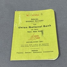 1968 The Union National Bank Of Troy New York Special Interest Account Bank Book picture