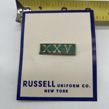 Military First Responder Police Years Of Service Citation Bar XXV 25 Years Green picture