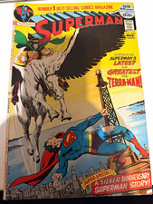 Superman #249 1972 DC Comics 1st Appearance Terra-Man Neal Adams Cover Bronze Ag picture