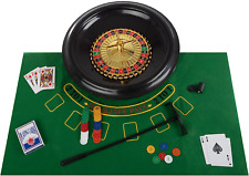 Casino Style 16 Inch Roulette Wheel Gambling Gaming Set Large Size Felt FULL SET picture