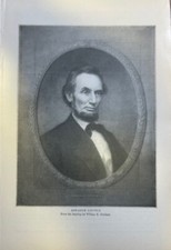 1899 Vintage Magazine Illustration President Abraham Lincoln picture
