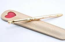 Unused Mikimoto Ballpoint Pen – Pearl, Cherry Blossom Design, Heart Pattern, Gol picture