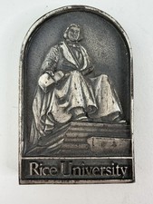 Vintage Rice University Award by Balfour Paperweight William Marsh Rice picture