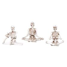PT White Skeletons Doing Yoga Poses Set of 3 Skeletons picture