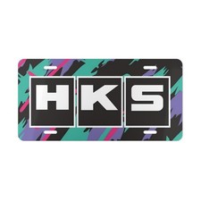 Retro Style HKS JDM Front Vanity License Plate picture