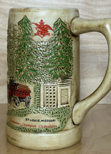 Vintage 1976 Budweiser Grant's Farm Clydesdales Stein Ceramarte Brazil picture