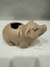 Small Ceramic Pottery Pig Planter picture