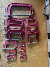 14pc Vintage Husky C-Clamp Lot 1” 2” 3” 4” 8” Deep Throat Heavy Duty picture