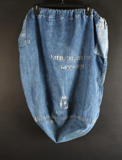 Vintage WWII USN Navy Denim Sea Laundry Bag Stenciled USA picture