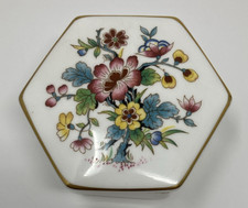 Coalport Ming Rose Lidded Trinket Box EUC #1005 picture