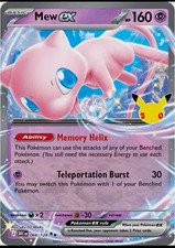 Pokemon TCG Mew EX 066/128 30th Anniversary Holo GERMAN/GERMAN Edition picture