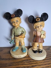 RARE TWINTON FIGURINES FROM DISNEY 1972 BOY & GIRL picture