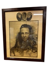 Antique Hand Signed Photo of Admiral R. Byrd & H. June Antarctic Expedition picture