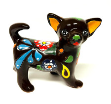 Talavera Brown Chihuahua Mexican Pottery Folk Art picture
