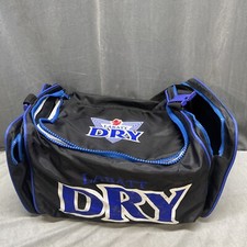 Rare Vintage Labatt Dry Beer Gym Duffle Bag Canada Zippers Works Great picture