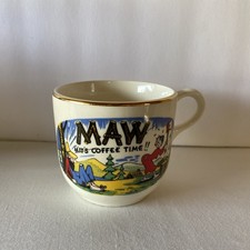 Vintage Appalachian Ozark Maw Hit's Coffee Time Cup Mug MCM Kitschy 3
