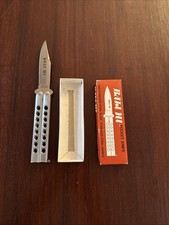 Vintage Knive SS Butterfly training Bali/Valor Brass T Latch 562 440 SS picture