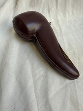 Vintage SMS Meerschaum Felt Lined Block Hand Carved Pipe Case Made In Turkey picture