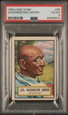 1952 Topps Look 'n See George Washington Carver George #26 PSA 4 - Low Pop picture