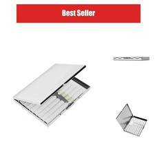 Groupcow Extra Slim Stainless Steel Cigarette Case Holds 9 Silver picture