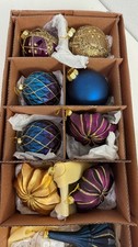 Balsam Hill Napa Jewel Ornament Set Of 9 Christmas Decorations 4000975 picture