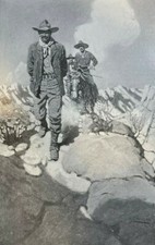 1906 Vintage Illustration N C Wyeth Marching prisoner Across Desert picture