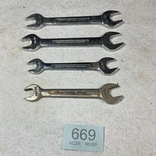 4 BRITOOL Open Spanner Wrench Vintage Tool 1/2 7/16 9/16 5/8 AF Auto Imperial picture