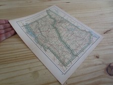 1890 Antique map of Vermont and New Hampshire picture