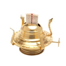 Brass Plated Oil Burner Replacement for Antique Kerosene Lamps picture