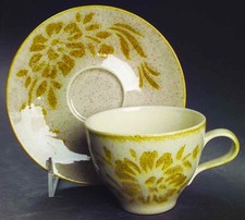 Red Wing Damask Cup & Saucer 608035 picture