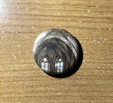 Vintage Style Gothic Cathedral Pin Button Pretty Unique Backpack Pin 1” 2-23 picture
