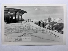 Vintage Aspen Colorado Mt Hayden Sun Deck Ajax Mountain RPPC Photo Postcard picture