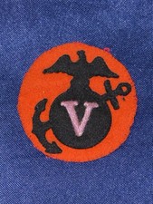 Rare WWI USMC 5th Brigade MG Company Wool Patch EGA Machine Gun Co picture
