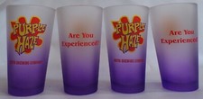 Purple Haze beer frosted pint glasses, Abita Brewing Co., set of 4 picture