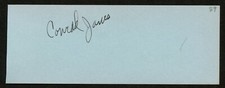 Conrad Janis d2022 signed autograph auto 2x5 cut Actor in Mork And Mindy picture