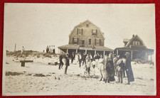 Antique RPPC Ocean City NJ Beachfront Boarding House Cottage Party Postcard CYKO picture