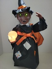Vintage Animated Halloween Talking Witch Scary Glow Eyes “I’ll Get You